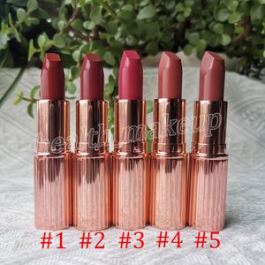 Top qualité maquillage Matte Revolution 5 couleurs rouge à lèvres lumineux moderne mat rouge à lèvres longue durée 3.5g 0.12oz