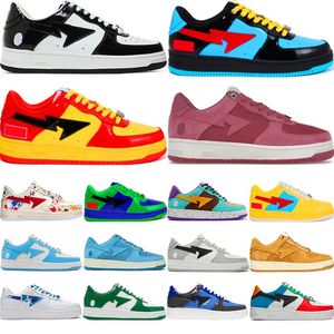 Venta al por mayor Top Hombres Zapatos casuales Mujer Moda Charol Zapatillas de deporte de lujo Negro Blanco Mensaje Zapatillas de deporte al aire libre Zapatillas de deporte de diseño en forma de placa Chaussures