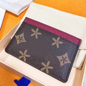 Top qualité nouveau M60703 Designer Brown fleur sacs couverture de carte hommes en gros en cuir véritable porte-clés femmes fentes pour cartes de crédit portefeuille porte-cartes porte-monnaie porte-monnaie