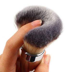 TOP qualité nouvelle poignée en métal argenté Ulta cheveux synthétiques il NO. 211 pinceaux de maquillage en poudre libre