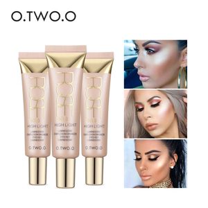 O.TWO.O Shimmer Highlighter Cream 25ml Primer Base Contouring Concealer Highlight Blanchissant Hydratant Huile-contrôle Cosmétiques