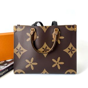 Top qualité ONTHEGO shop week-end sac de créateur en cuir véritable 2 tailles femmes en relief hommes embrayage luxe sacs à bandoulière poignée supérieure pochette fourre-tout sacs à main