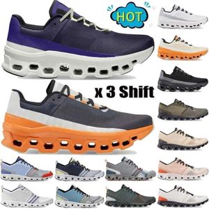 Chaussures de qualité supérieure Chaussures de créateurs Cloudmonster x 3 Shift Hommes Acai Violet Jaune Undyed Blanc Lumos Triple Noir Fawn Aimant Cadre Ivoire Encre Cerise Wom