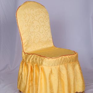 Cubierta de mesa y silla elástica engrosada de alta calidad Falda plisada Silla de comedor Hogar Hotel Boda Banquete Conjuntos de cubierta de silla todo incluido de una pieza al por mayor