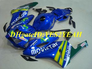 Kit de carenado de motocicleta mejor calificado para Honda CBR1000RR 04 05 CBR 1000RR 2004 2005 CBR1000 ABS Plástico Verde azul Carenados set + Regalos HM38