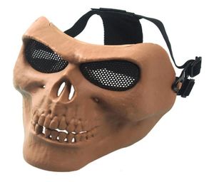 TOP Serpiente de cascabel Decoración de accesorios de Halloween Máscaras CS Máscara Regalo de carnaval Cráneo aterrador Esqueleto Paintball mascarilla guerreros Protector 9956009