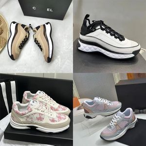 2024 zapatillas de diseño zapatillas de marca para mujer lujo lace-up zapatos casuales entrenador clásico sdfsf tela de gamuza ciudad con caja