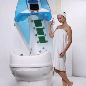 Cápsulas adelgazantes de sauna de estilo tumbado más vendidas que combinan hidroterapia en seco por infrarrojos, masaje con agua, sauna de vapor, equipo de cápsulas de spa