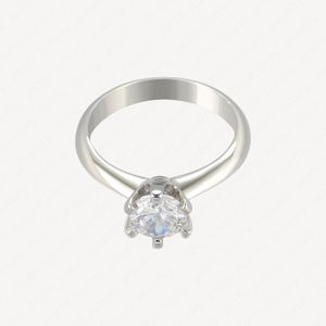 Top vente ne se fanent jamais bijoux de mariage étincelants plaqué or blanc 18 carats princesse coupe diamant promesse bague de mariée accessoires cadeaux avec des pochettes de bijoux en gros