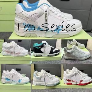 Top Series fuera de la oficina zapatos de diseñador de zapatillas de lujo para hombres que caminan corriendo blanco azul marino azul vintage vintage casuale sneakers entrenadores mejor calidad