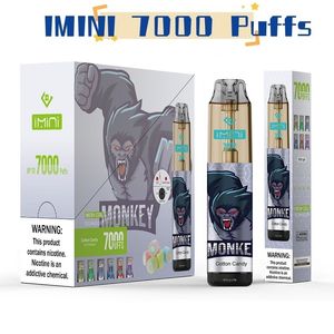 Top fournisseur 7000 bouffées jetables Vape E cigarette vaporisateur rechargeable LED débit d'air réglable Vapes Puff Bar gros Vape stylo narguilé