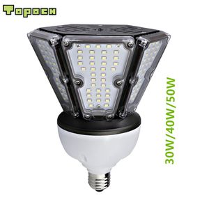 Topoch Post Top Light IP64 UL CE 30W 40W 50W LED 120LM / W 100-277V HID CFL Remplacement pour les appareils d'éclairage de la cour de la chaussée