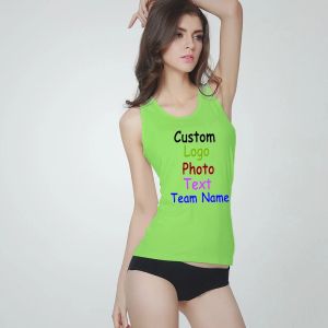 Tops sans manches sexy club de nuit club féminin tanks tshirt tshirt logo personnalisé texte texte imprimé gilet de mode été