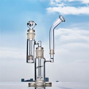 TORO Bong Glass Water Bongs Smoking Dab Rigs Percolater Oil Rig Removible Water Pipe Recycler Base gruesa 18mm Joint Envío gratis