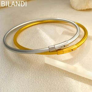 Torques Bilandi joyería moderna collar de silicona suave para mujer declaración de moda gargantilla de Color dorado collar para mujer regalos femeninos
