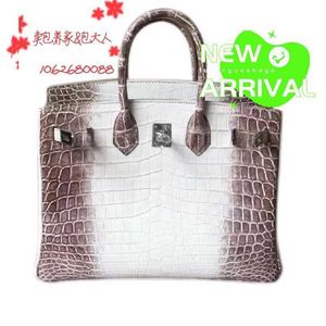 Sacs sacs 10a crocodile fait à la main à la main de cuir authentique himalaya himalayen skin platine sac à main américain européen seulement 30 articles à chaud wn-zlsy