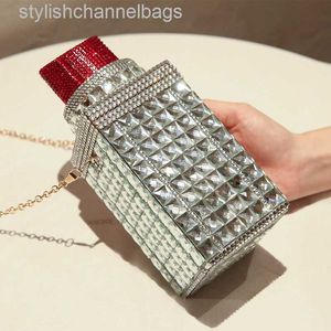 Tapés Hingestone Purse Designer de luxe Dac à main personnalisée Clutch Embrayage Sac de soirée Femelle Femme à lèvres Diamant Prom Prom Wallet Mariage Pouche 0224/23