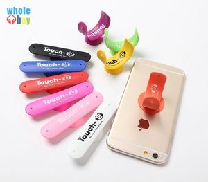 Touch U disque d'aspiration ventouse support de téléphone une forme Silicone ventouse support pour iPhone tous les Smartphones universel