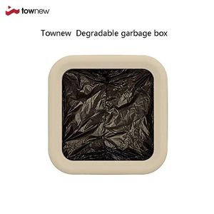 Tow T1 Tair Official Biodegradable Refill Rings For Smart Kitchen Trash Can Durable Garbage Bags For Xiaomi Trash Can 211215