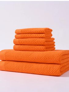 Toalla de 6 piezas Baño para adultos Algodón 2 toallas cuadradas Baño de lavado Brown Home El Spa BB 34x34 34x74 70x140