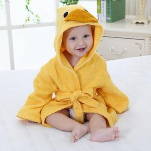 Serviette 65cm bébé bain à capuche forme animale natation peignoir dessin animé pyjamas