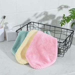 Serviette Séchage très rapide Chiffon de nettoyage non pelucheux Bow Coral Velvet Nettoyant pour les mains Salle de bains Épaissie Cuisine Torchon