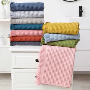 Serviette nordique Géométrique Baignoire Coton Coton Multi-couleur Waffle Adul Adult Bown Châle Châle à séchage rapide 90x180cm plage