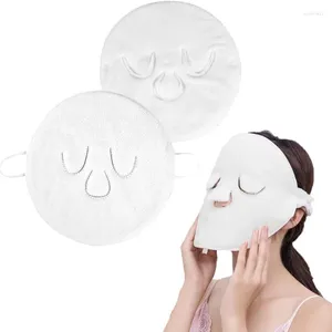 Toalla redonda hidratante mascarilla facial de vapor suave portátil reutilizable absorbente hidratante para suministros de bricolaje para el hogar