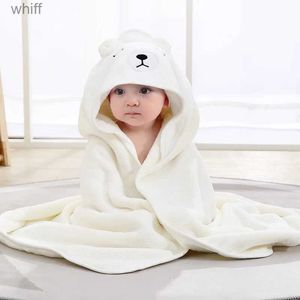 Serviettes Robes Enfant en bas âge bébé serviettes à capuche nouveau-né enfants peignoir super doux serviette de bain couverture chaud dormir lange d'emmaillotage pour nourrissons garçons filles L231123