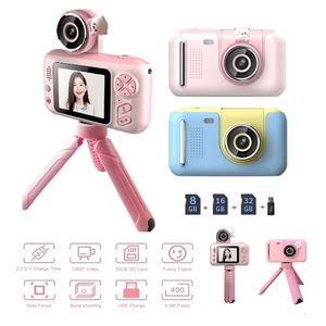 Toy Cameras Cute Children Kids Camera Educational Toys Video Recorder Camera 2.4 Inch Ips HD Screen Child camera for Children Birthday Gift 230601