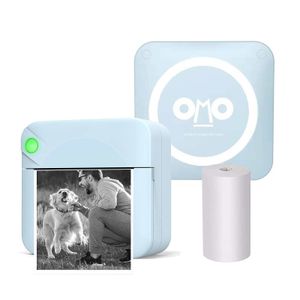 Toy Cameras Portable Wireless Inkless Thermal Po for iOS Android Mobile Phone Printing Gift Study Notes Label Receipt 230615