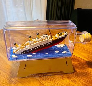 9090 Ensemble de jouets souvenirs Titanic Mini blocs modèle de bateau Titanic Kit accessoire de bateau bloc de construction technique diamant Lepin Kit de briques jouet pour enfant bloc de noël