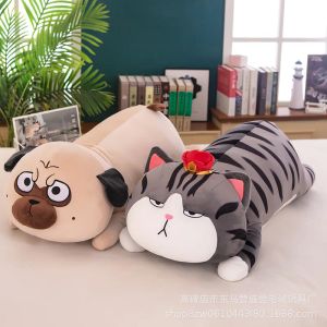 Toys 50100cm Big Live Live My Emperor Cat Bazaar Black Dog Oreiller Kawaii Toy Toy Cartoon Animal Poupée de poupée Coussié