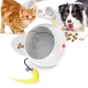 Toys Automatic Cat Toys Smart Dog Faky Food Feeder Toys USB Electric Pet Toys for Cat Dog Rotation Rotation Interactive Rolling Ball
