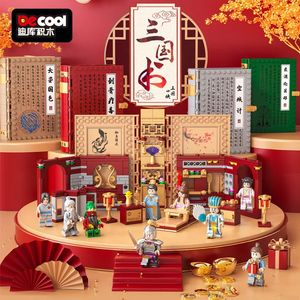 Jouets blocs de construction produit trois royaumes figurines anciennes assemblés blocs de construction style chinois cadeau pour enfants 240104
