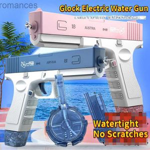 Toys Gun Gun Toys Spring and Summer Adult Boys and Girls Electric Automatic Continucu Fire Water Gun Tout High Pressure Gun 240307