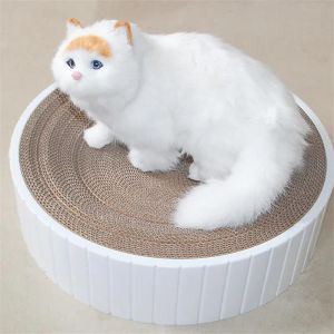 Toys Nouveau 1pc Round Cat Scratch Board Toy Funny Claw Grider Bed Bed WearResistant Scratcher Rempacable Nid pour Cats Droship 2 #