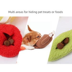 Jouets en peluche pour animaux de compagnie Jouet Touet Pet Interactive Puzzing Feeder Scheaky Training Cute Food Toys Iq Miew Activity Treat Game Dog Ani B3V2