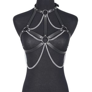 Toys Femmes Sexy Chain Harness Belt Leather Lingerie bdsm Sex Bondage harnais Sex Toys Goth Fetish Vêtements Festival Rave tenue