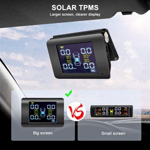 TPMS alarme de pression des pneus de voiture à énergie solaire 90 moniteur réglable système de sécurité automatique avertissement de température des pneus new231U