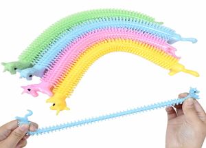 TPR Juguete para aliviar el estrés Unicornio Mono Gusano Cuerda elástica Divertidos juguetes de ventilación Fideos Pegamento anti suave Cuerda elástica Neón Autismo Fideos Regalo para niños Child9789868