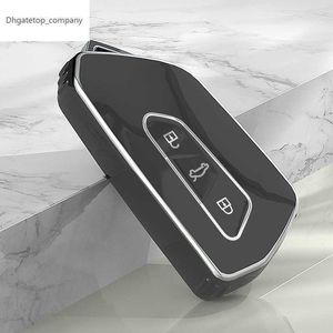 TPU Car Key Case Cover For VW Volkswagen Golf 8 MK8 ID.3 ID.4 Cupra Skoda Octavia A8 SEAT Leon MK4 2020 2021 Formentor Tarraco