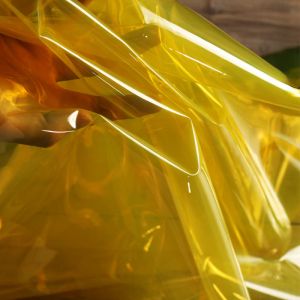 Tela TPU Amarillo Transparente impermeabilizan la película de la película de impermeabilidad ropa de tela al por mayor para material de coser de bricolaje