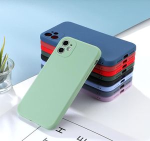 TPU Soft Phone Cas pour Apple iPhone 12 11 Pro Max XS XR SE Multi Color Matte Cover Silicone5448091