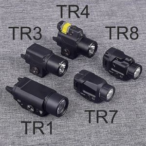 TR8 TR7 TR4 TR1 LED pistolet lampe de poche point rouge pointeur Laser vue pour Glock 17 19 lumière 20mm Rail chasse lanterne torche 240131
