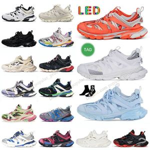 Balencaigalies Track 3 3.0 LED Diseñador Zapatos casuales para mujer Hombre Plataforma de lujo Zapatilla de deporte Gomma Runner 7.0 Deportes Hombres Entrenadores Balencigaly Tracks zapatillas de deporte con lámpara LED