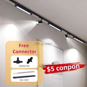 Track Lights Track Light 85-220V Set LED Track Lighting Spotlight Spot Led rail Lamp 10/20W For Store Home Bedroom 110V Rail focus Floodlight YQ240124