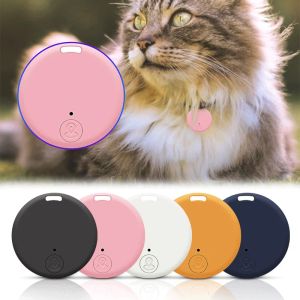 Trackers Cat Dog GPS Bluetooth 5.0 Tracker Dispositif antilost Round Antilost Device Pet Kids Sac Portefeuille Tracking Smart Finder Locator