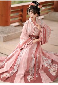 Vêtements traditionnels chinois Hanfu ensemble femmes Chic broderie robe de fée Costumes de Cosplay ancien Style Oriental tenue de princesse S-XL