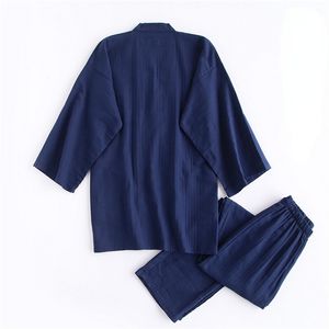 Pajama japonés tradicional juego Kimono Haori Yukata Nightgown Japón Estilo Houseal Men Gown Sleepwear OBI ORFITS ASIA